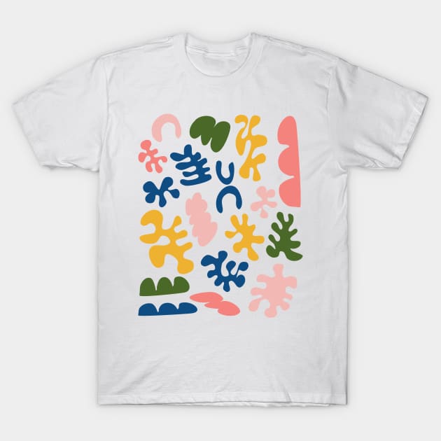 Abstract Scandinavian Cut Out Shapes T-Shirt by ApricotBirch